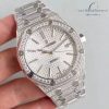 Audemars Piguet Royal Oak White Full Diamond Replica 1-1 Cao Cấp