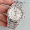 Audemars Piguet Royal Oak White Full Diamond Replica 1-1 Cao Cấp