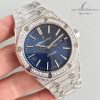 Audemars Piguet Royal Oak Blue Full Diamond Fake 1-1 Siêu Cấp