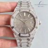 Audemars Piguet Royal Oak Grey Full Diamond Fake 1-1 Cao Cấp