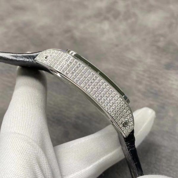 Đồng Hồ Cartier Rep 1-1 Santos Full Diamond