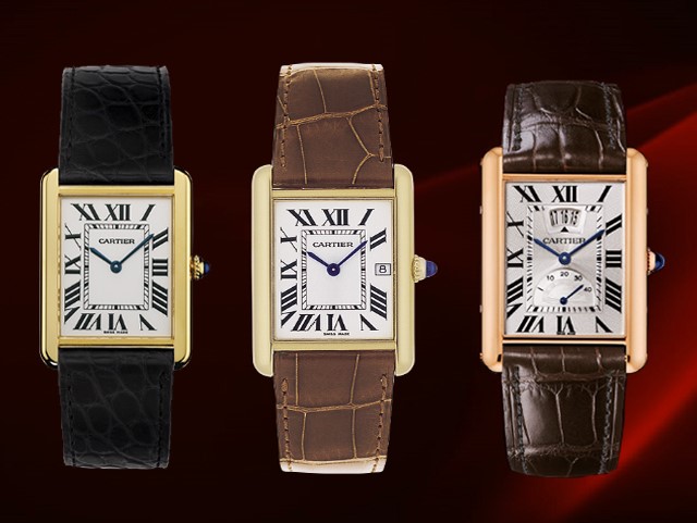 Sức hút của đồng hồ Cartier nữ dây da mặt vuông