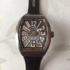 Đồng Hồ Franck Muller Replica 1-1 Vanguard Black Leather Strap V45