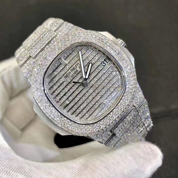 Patek Philippe Nautilus 5719/1G-001 Chế Tác Vàng Khối 18K Kim Cương Thiên Nhiên