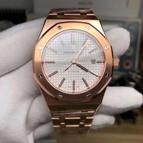 Đồng Hồ Audemarss Piguett Super Fake 1-1 Pink Gold15400OR