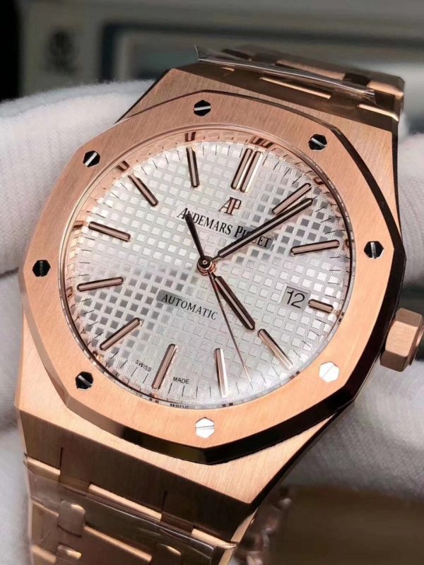 Đồng Hồ Audemarss Piguett Super Fake 1-1 Pink Gold15400OR