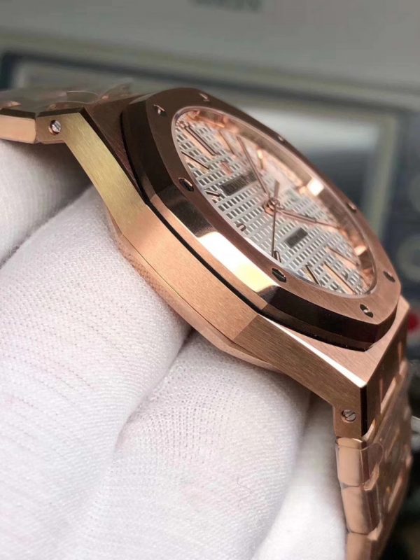 Đồng Hồ Audemarss Piguett Super Fake 1-1 Pink Gold15400OR