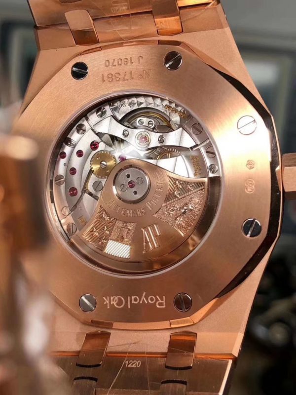 Đồng Hồ Audemarss Piguett Super Fake 1-1 Pink Gold15400OR