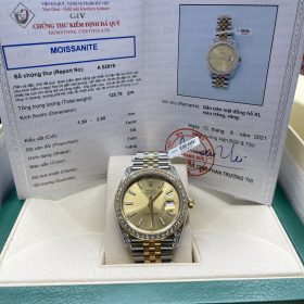 Đồng Hồ Rolex Datejust 126333-0010 Độ Kim Cương Moissanite