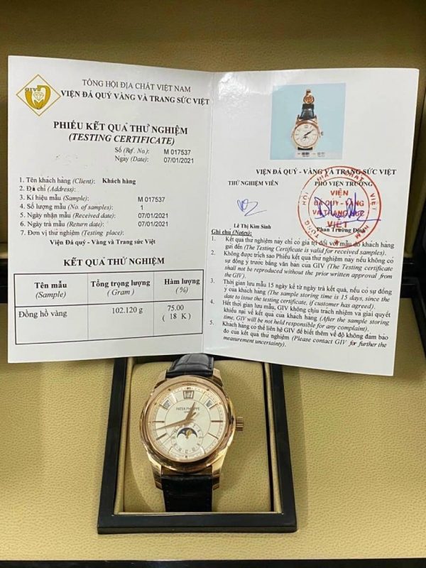 Patek Philippe 5205R-001 Chế Tác Vàng Khối 18k