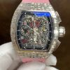 Richard Mille Chế Tác Vàng Khối 18k Full Kim Cương Baguette