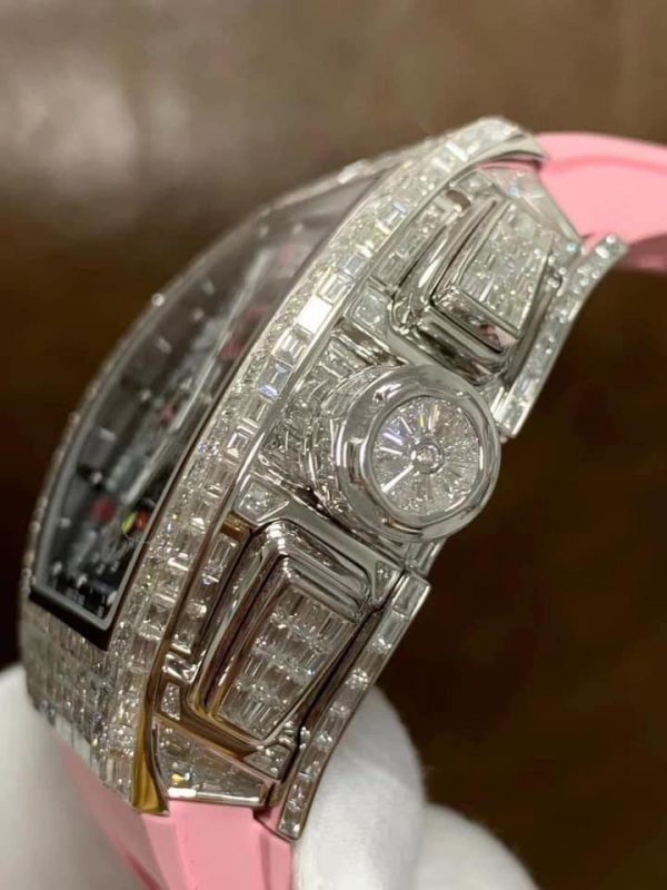 Richard Mille Chế Tác Vàng Khối 18k Full Kim Cương Baguette