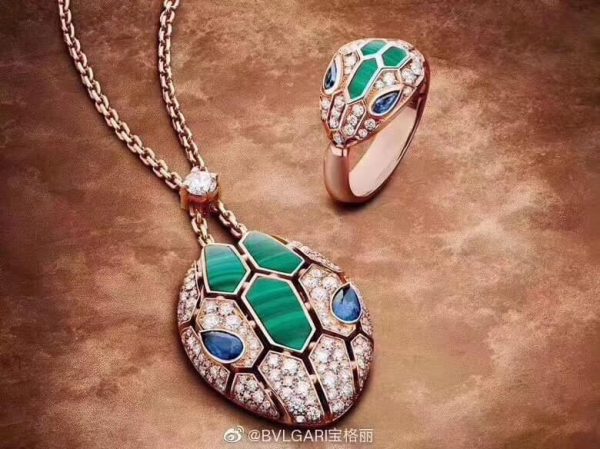 Dây Chuyền Đầu Rắn Vàng 18k Kim Cương Thiên Nhiên