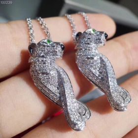 Dây Chuyền Cartie Con Báo Vàng 18K Full Kim