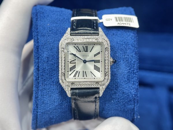 Đồng Hồ Cartier Santos Rep 1:1 Dumont WSSA0022 Diamonds