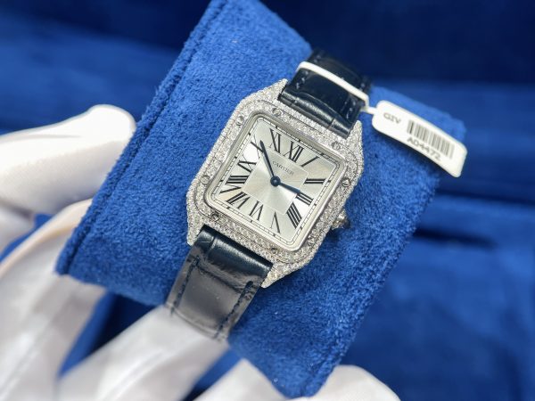 Đồng Hồ Cartier Santos Rep 1:1 Dumont WSSA0022 Diamonds