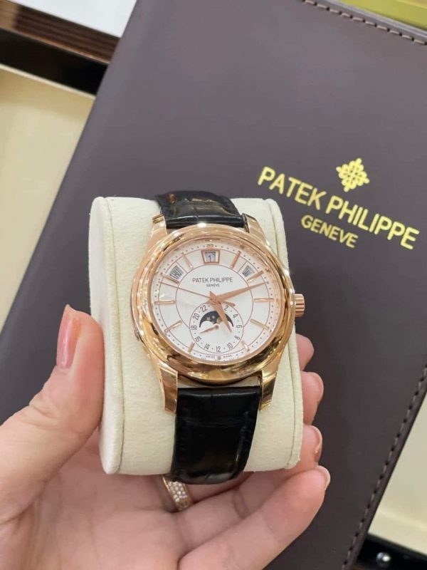 PATEK PHILIPPE ANNUAL CALENDAR WHITE DIAL 5205R-001 ROSE GOLD 18K