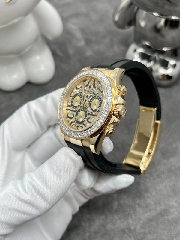 Rolex Cosmograph Daytona 116588TBR Eye Of Tiger Vàng Nguyên Khối 18k Kim Cương Tự Nhiên