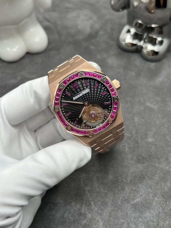 Audemars Piguet Royal Oak Extra-Thin Tourbillon 26516OR.ZZ.1220OR.01 Vàng Hồng 18k , RuBy Thiên Nhiên