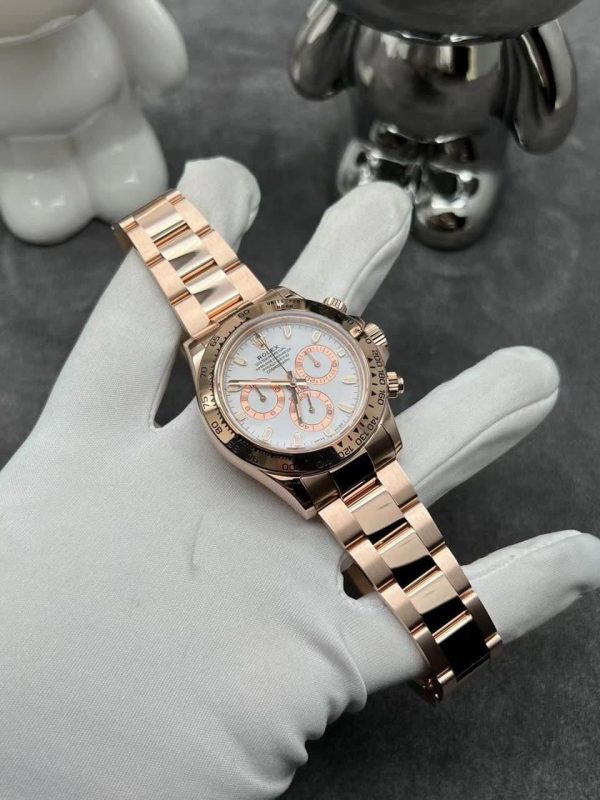 ROLEX COSMOGRAPH DAYTONA 116505 MẶT SỐ MÀU NGÀ ROSE GOLD 18K