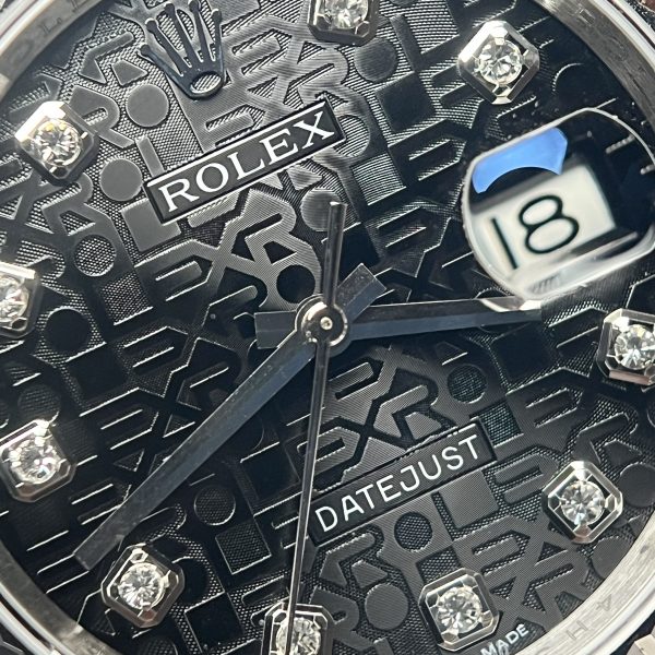 Đồng Hồ Rolex Datejust Fake 36 116234 Mặt Số Vi Tính Đen