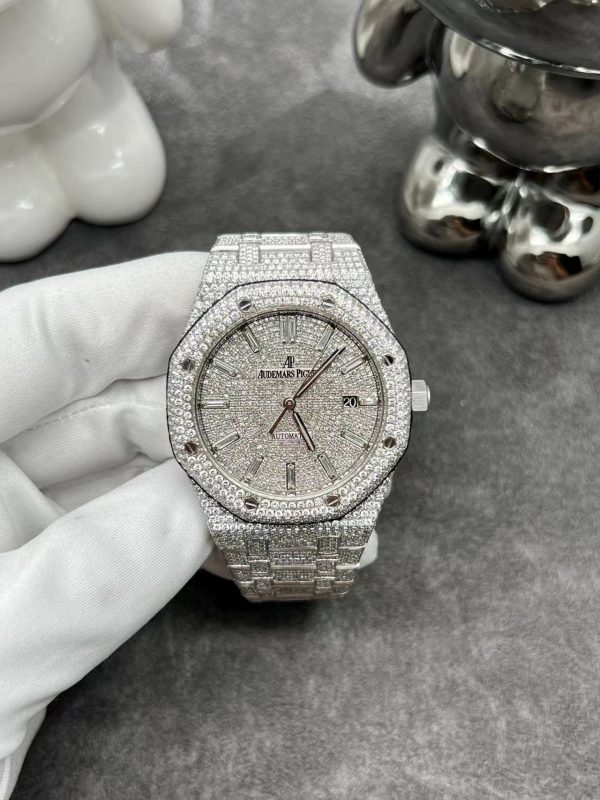 Đồng Hồ Audemars Piguet Royal Oak 41mm 15510ST Full Diamonds