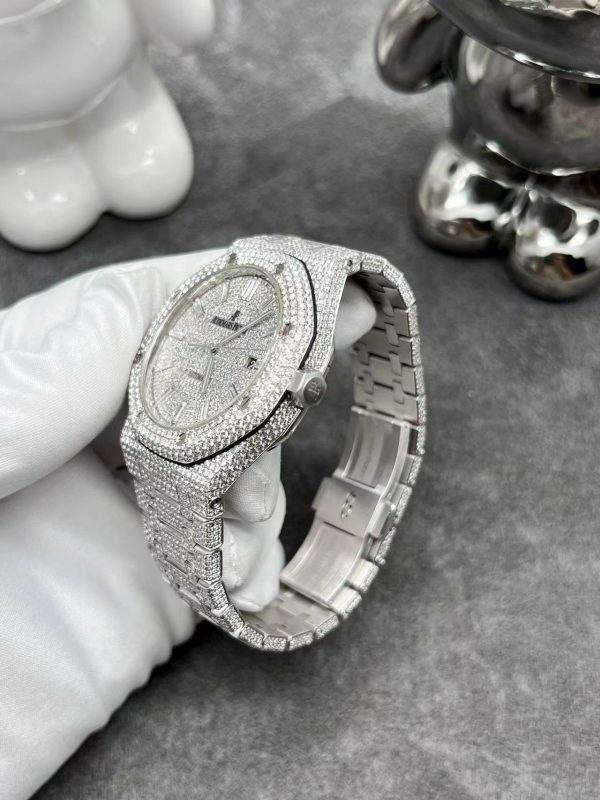 Đồng Hồ Audemars Piguet Royal Oak 41mm 15510ST Full Diamonds