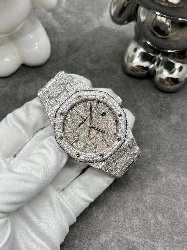 Đồng Hồ Audemars Piguet Royal Oak 41mm 15510ST Full Diamonds