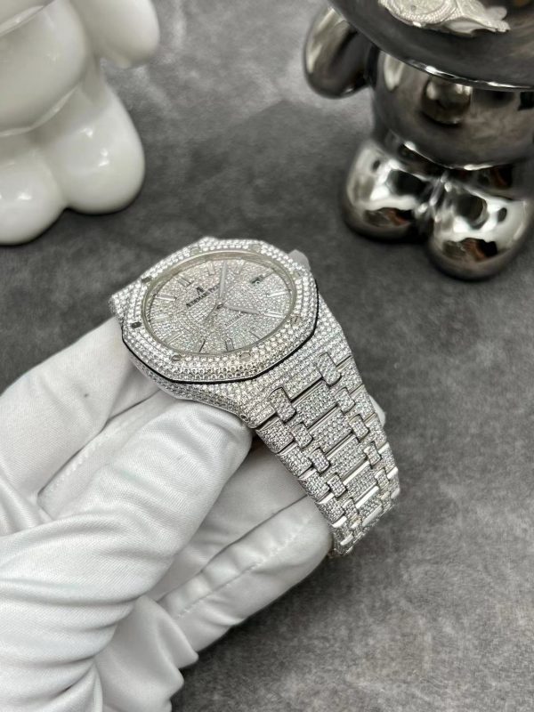 Đồng Hồ Audemars Piguet Royal Oak 41mm 15510ST Full Diamonds