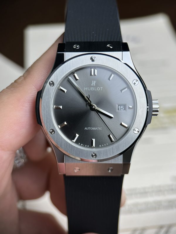 Đồng Hồ Hublot Classic Fusion Mặt Xám 42mm Replica 1:1