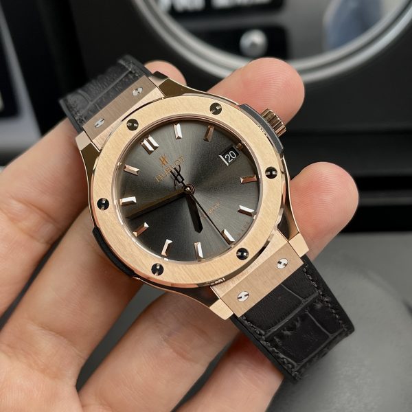 Đồng Hồ Hublot Classic Fusion Gray 38mm King Gold