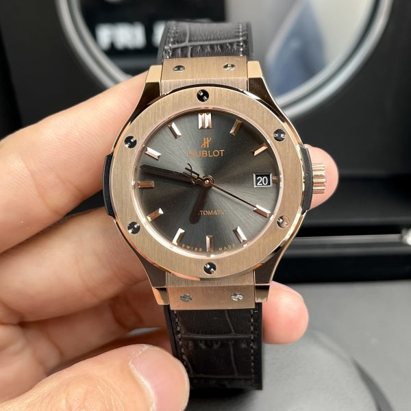 Đồng Hồ Hublot Classic Fusion Gray 38mm King Gold