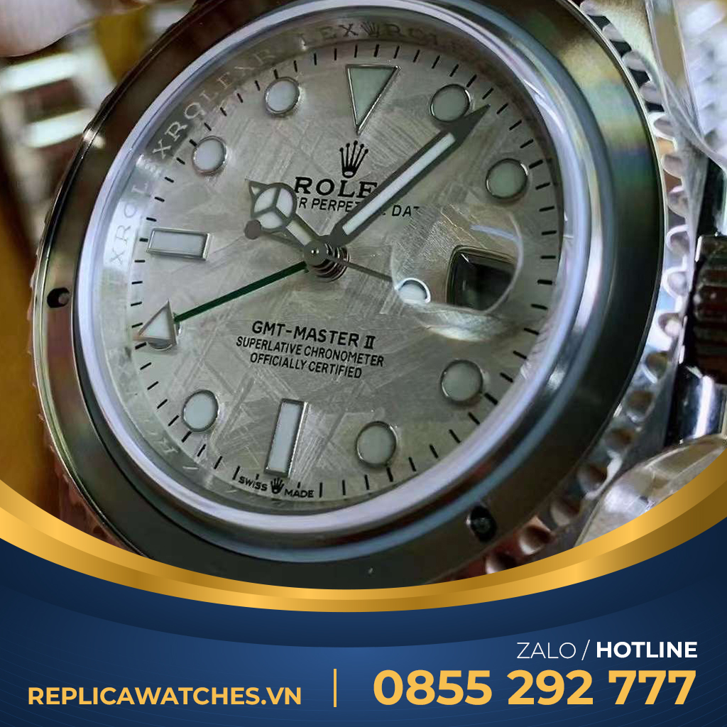 Đồng hồ Rolex GMT master độ mặt thiên thạch