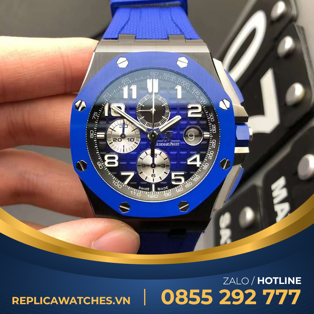 Đồng hồ AP Offshore blue ceramic fake