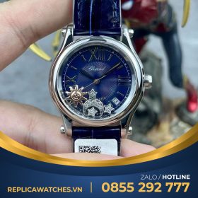 Đồng hồ nữ chopard happy sport blue fake
