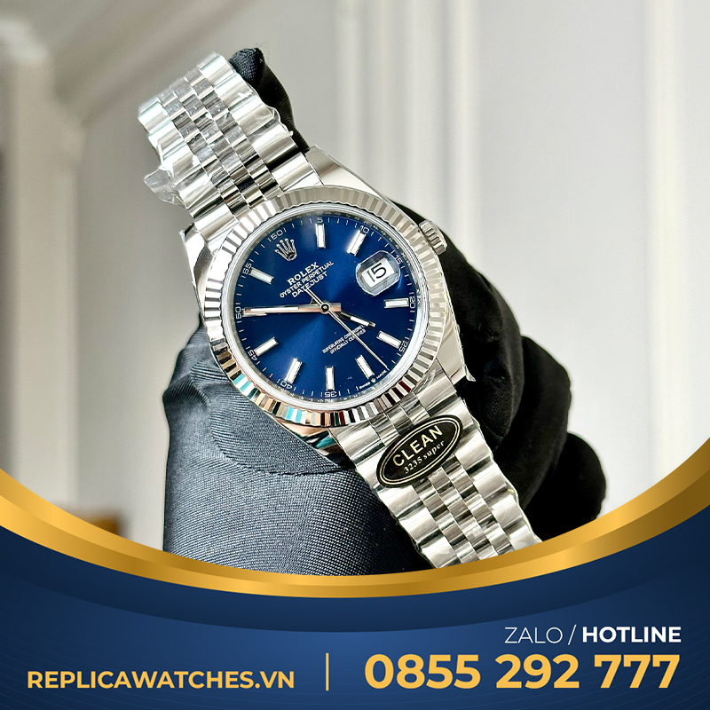 Rolex datejust 41mm clean factory best quality blu dial