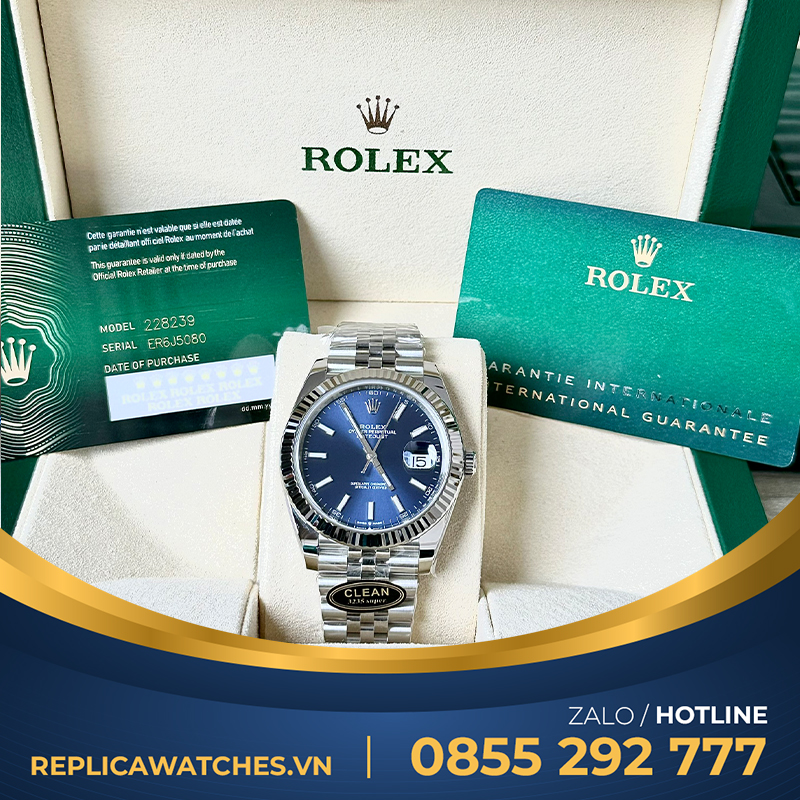 Rolex datejust 41mm clean factory best quality blu dial