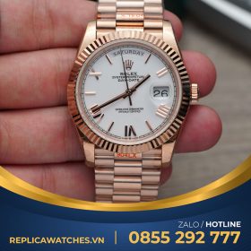 Rolex daydate 166g rose gold white dial